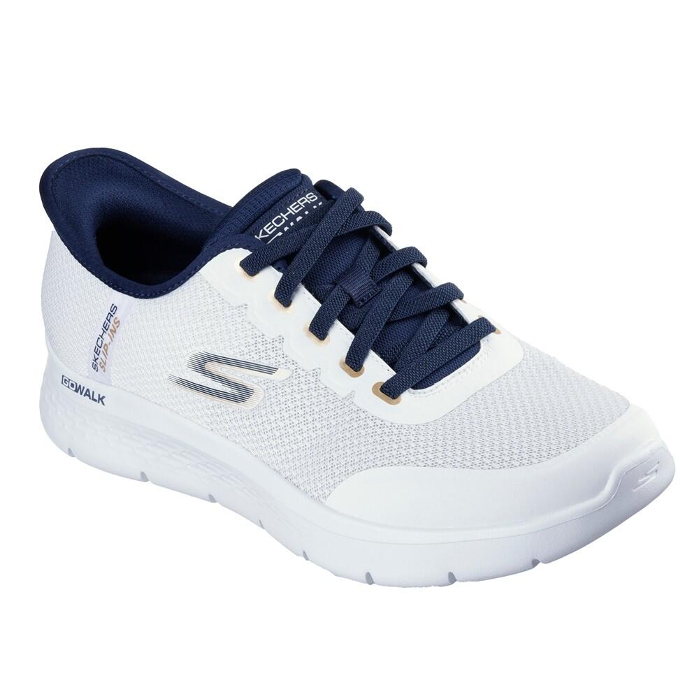 Zapatilla Hombre Skechers Slip-ins Go Walk Flex Netro Blanca 2/7