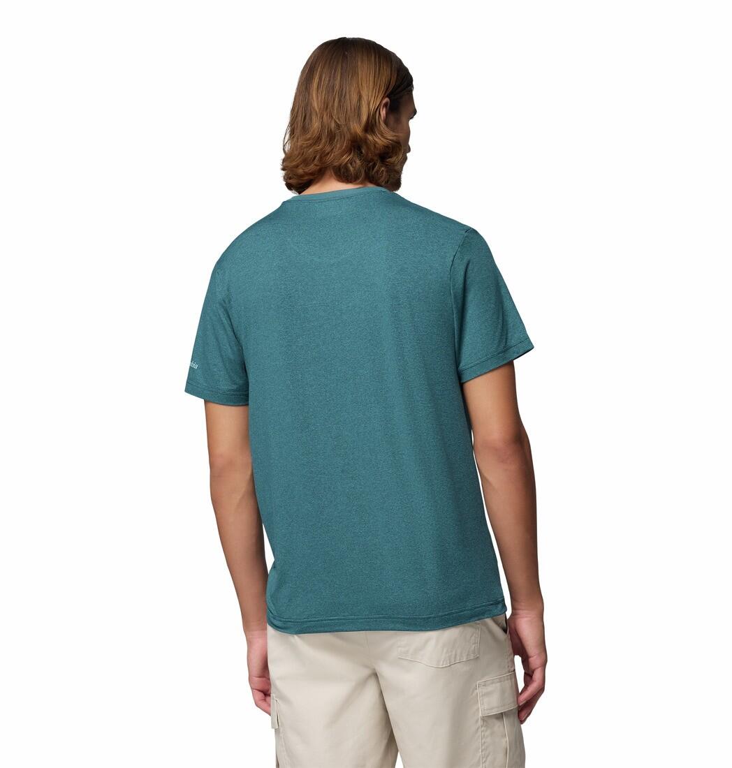 Tee Shirt de Randonnée Homme Columbia "Parsons Point SS Graphic Tee" Bleu 2/5