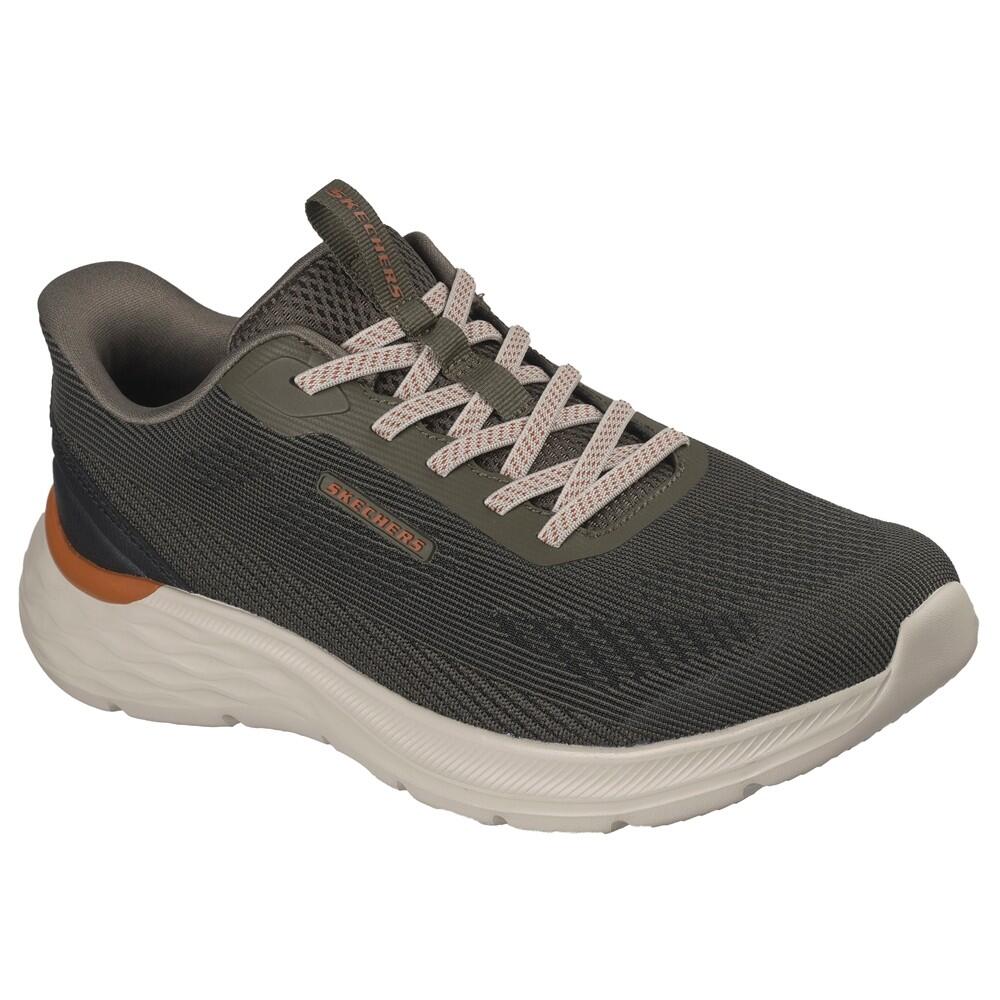 Baskets HOMME Skechers Slip-ins Garner tissu KAKI 3/7