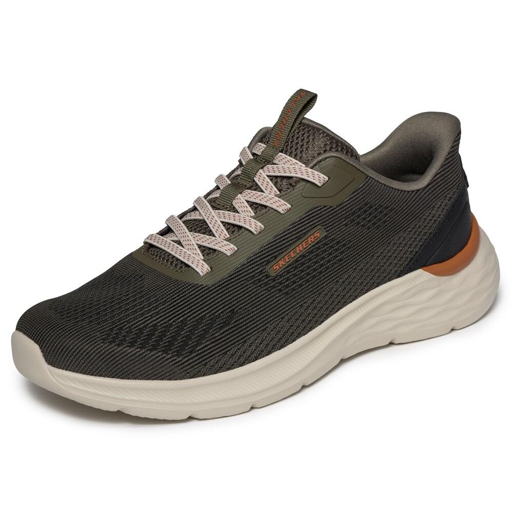 Baskets HOMME Skechers Slip-ins Garner tissu KAKI 2/7
