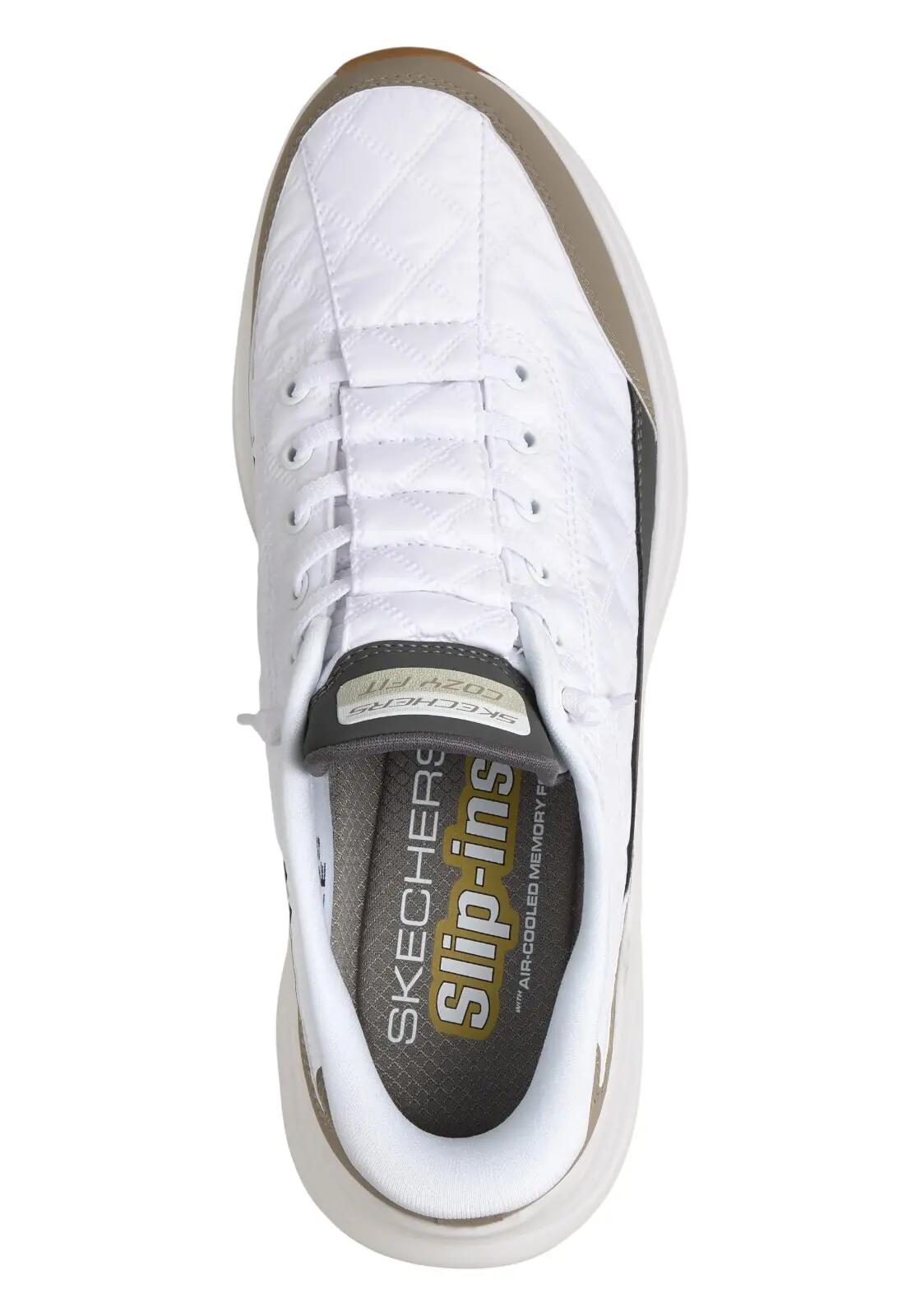 Running et trail pour homme Skechers Slip ins cozy Blanc. 2/5
