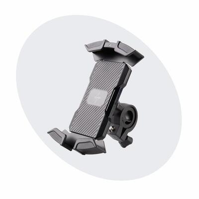 Voltano future telefoonhouder fiets - zwart - universeel