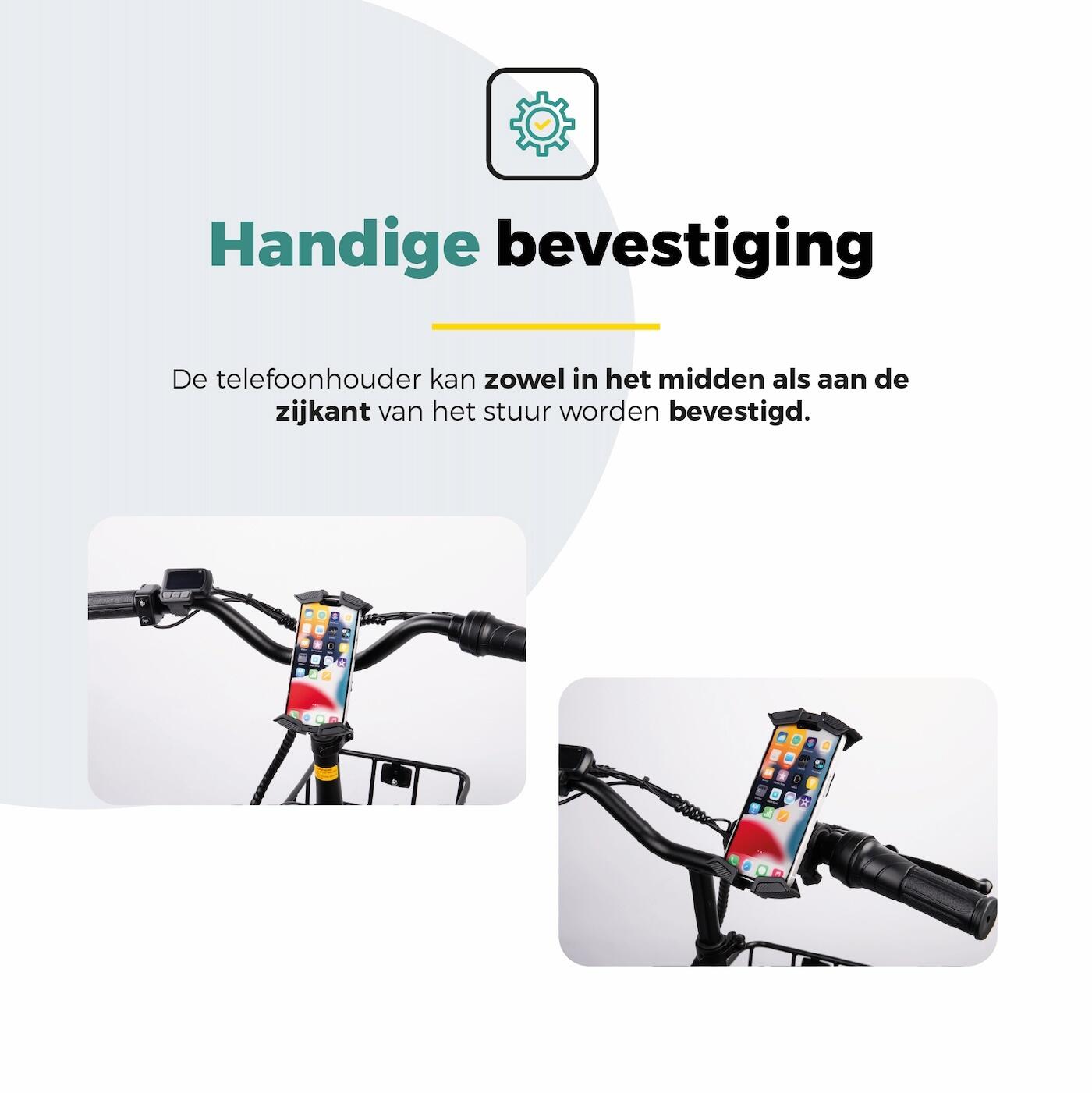 Voltano Future Telefoonhouder Fiets - Zwart - Universeel 3/7