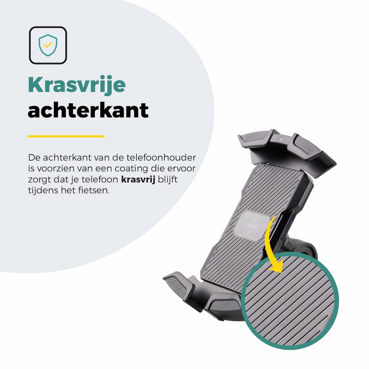 Voltano Future Telefoonhouder Fiets - Zwart - Universeel 2/7