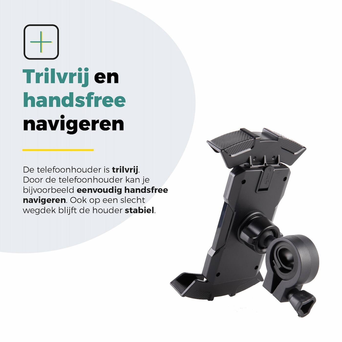 Voltano Future Telefoonhouder Fiets - Zwart - Universeel 6/7