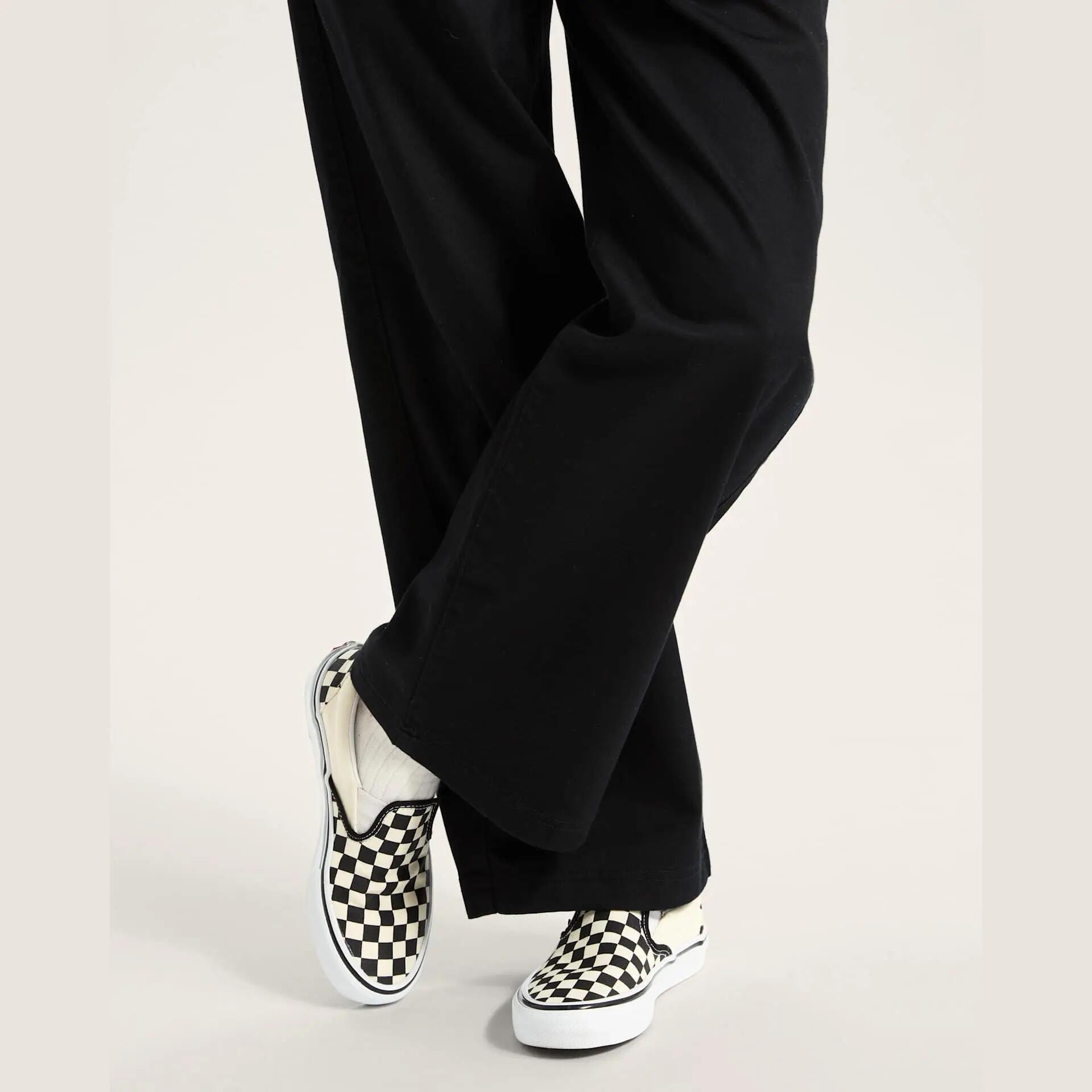 Men - Sport walking - Schuhe - Slip-on Skate, Checkerboard - Schwarz/Off White 5/5