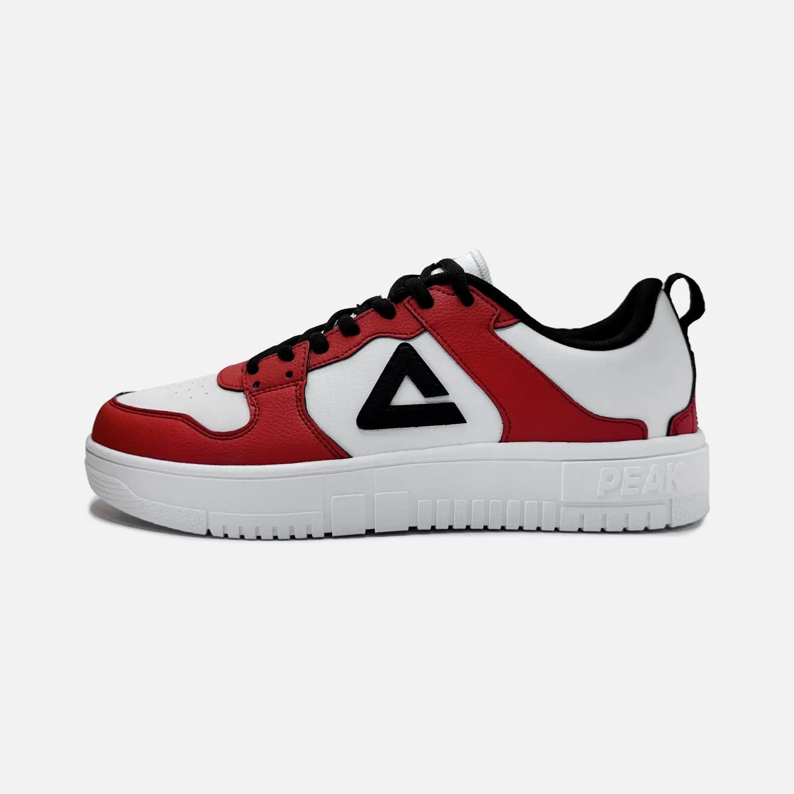 Pantofi sport Peak Top Casual II Alb/Rosu 2/4