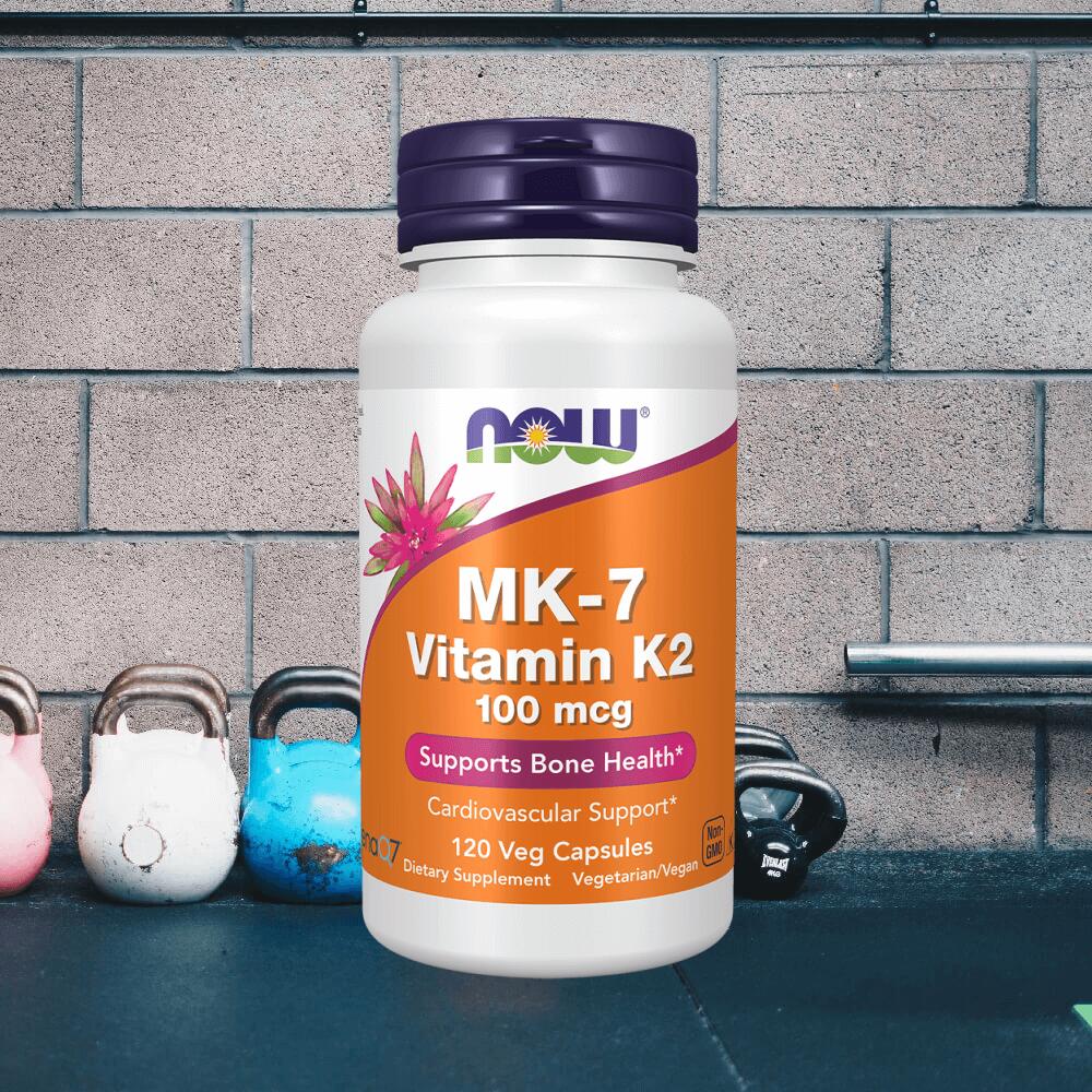 Now Foods MK-7 Vitamin K2 100mcg (120 vcaps) Unflavoured 2/3