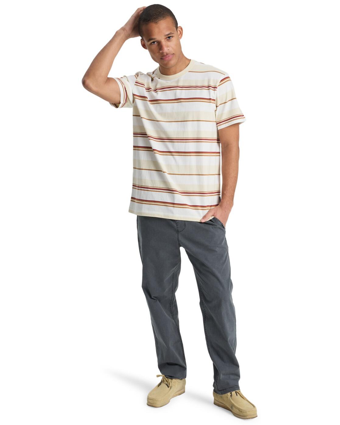 Camiseta de manga corta LEKONI STRIPE Blanco Hombre 4/4