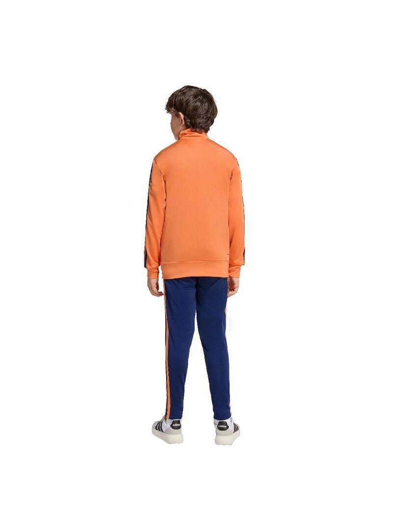 Conjunto para Menino Adidas 3 listras Laranja 3/7