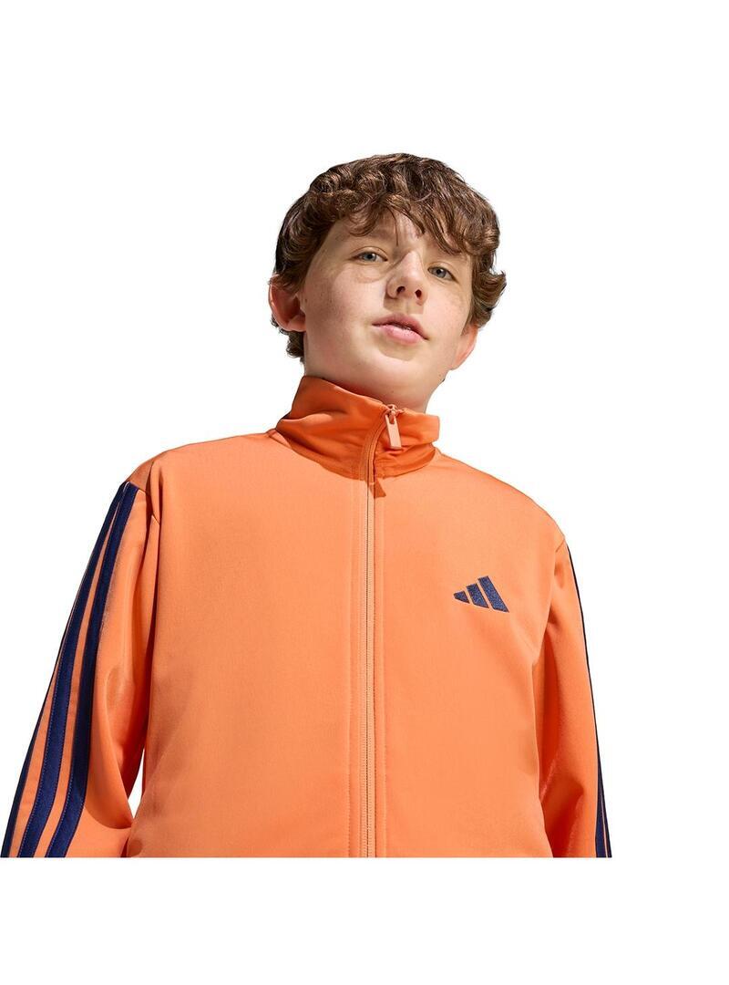 Conjunto para Menino Adidas 3 listras Laranja 5/7