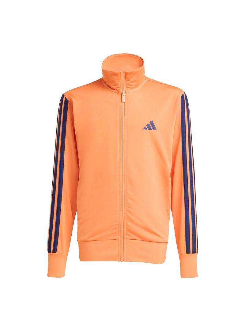 Conjunto para Menino Adidas 3 listras Laranja 4/7