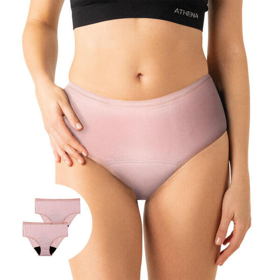 Lot de 2 culottes menstruelles taille haute femme