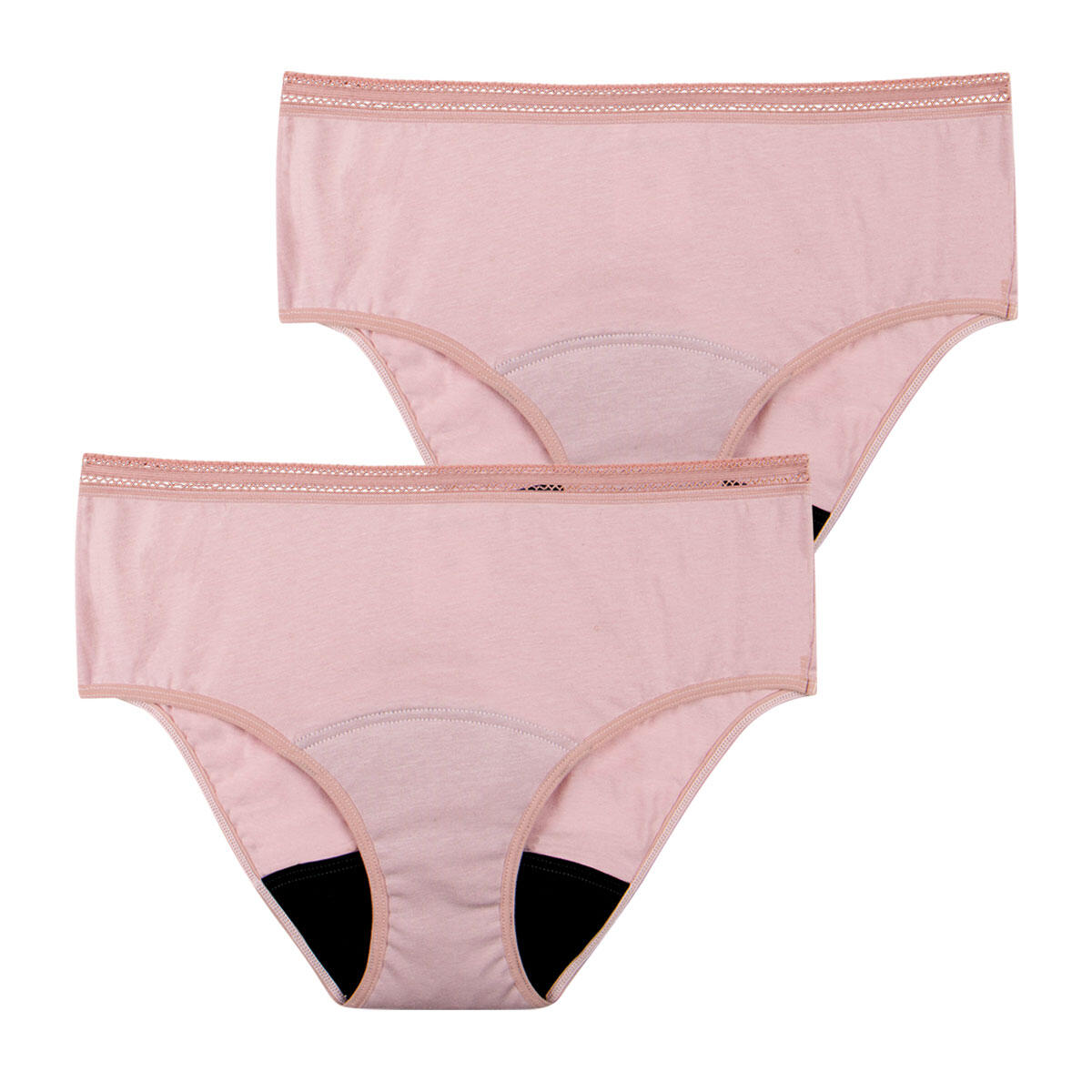 Lot de 2 culottes menstruelles taille haute femme 4/5