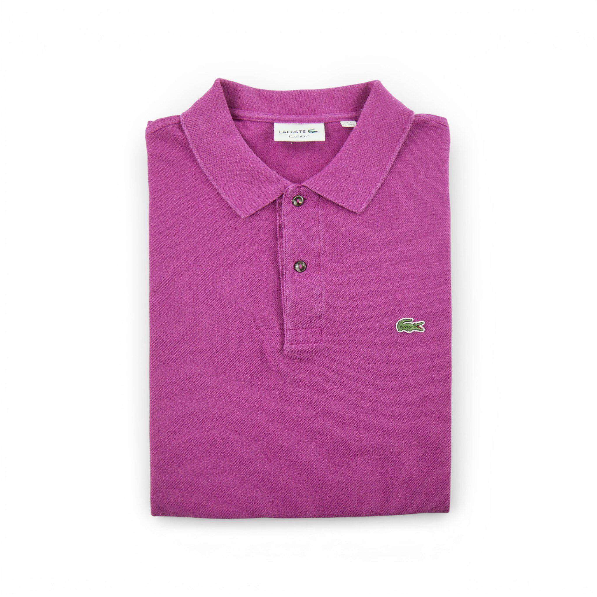 LACOSTE Reconditionné - Polo manches courtes Homme Violet - Bon État