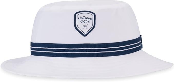 Chapéu de golfe Callaway Golf Bucket Hat, branco, para homem 2/3