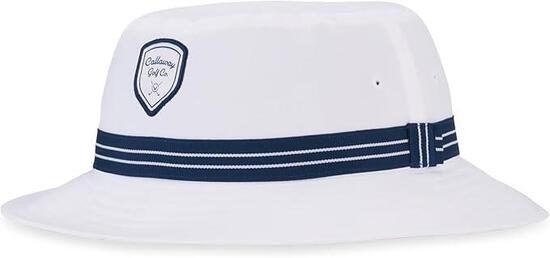 Callaway Golf Bucket Hat, Sombrero de Golf para Hombre, Blanco