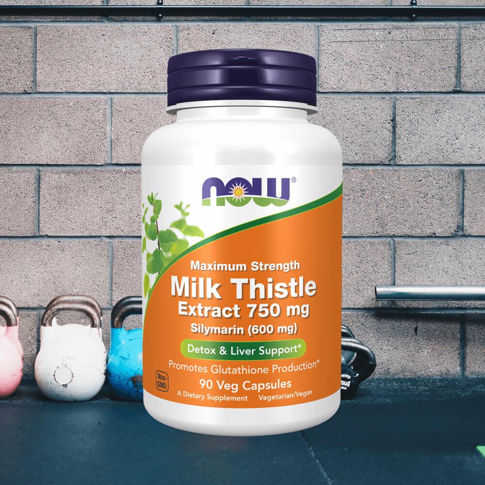 Now Foods Milk Thistle Extract 750mg (90 vcaps) Unflavoured 2/3