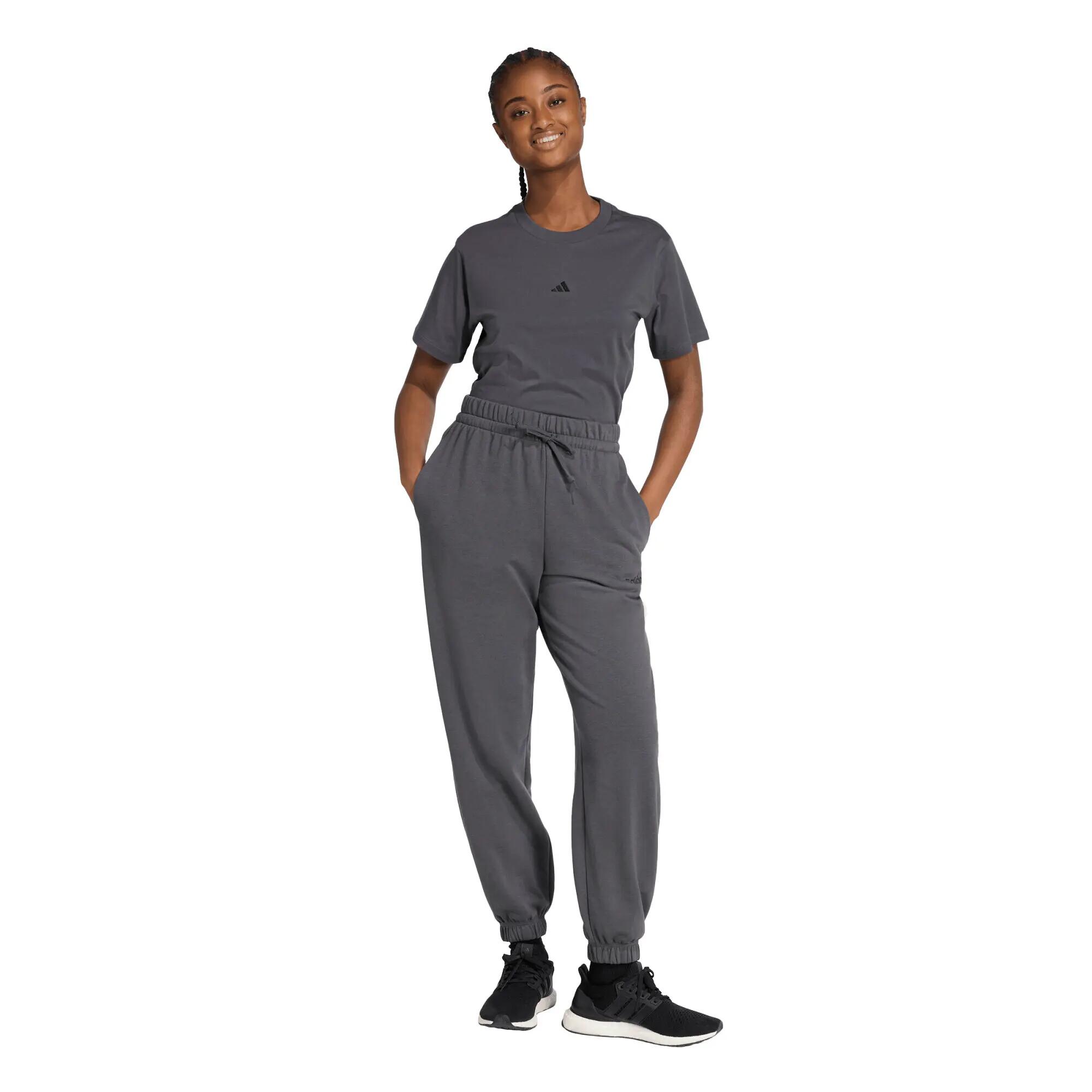 adidas Damen Trainingshose Essentials Linear FT Cuffed Pant 4/6