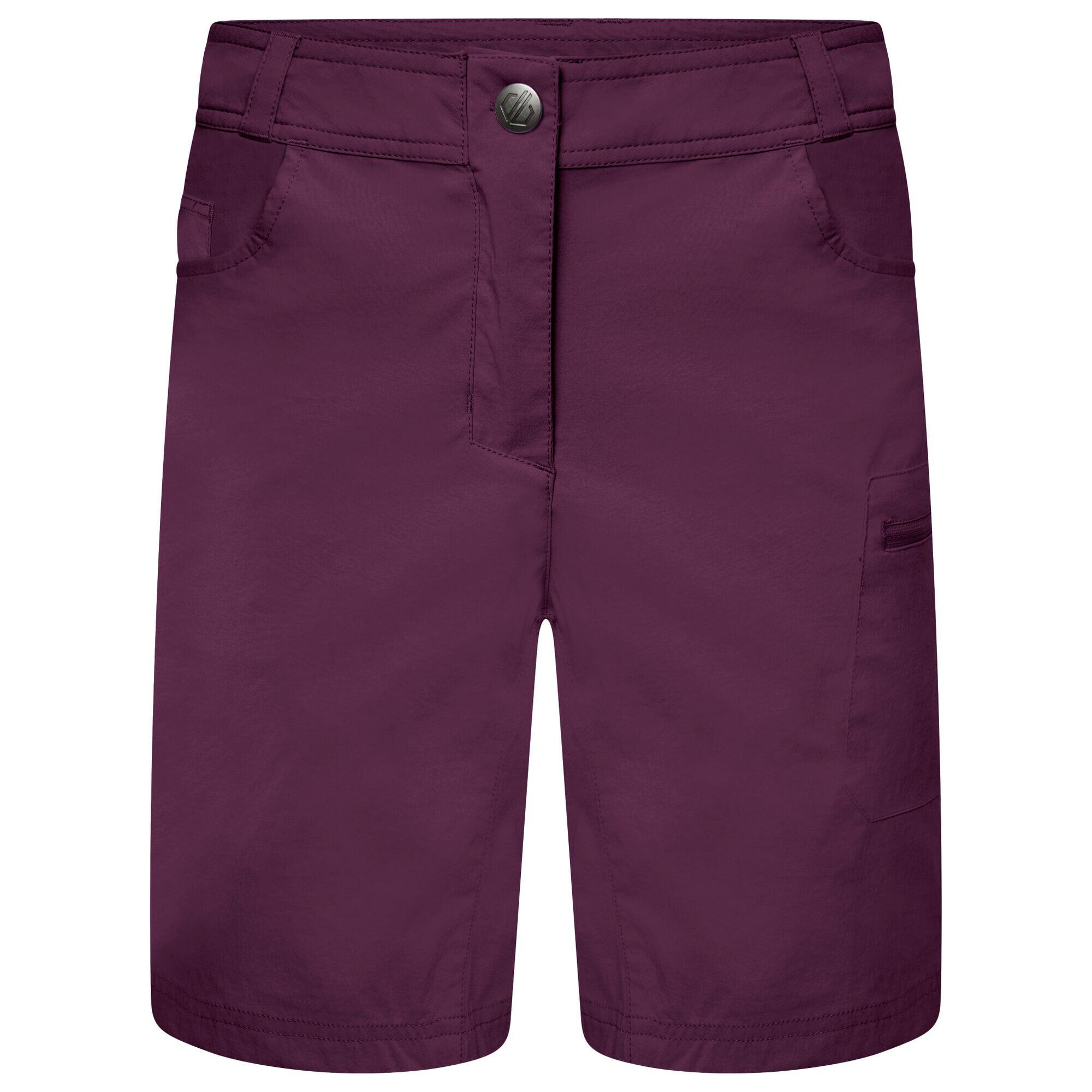 Dare2b Womens/Ladies Melodic II Multi Pocket Walking Shorts (Lunar Purple) 1/4