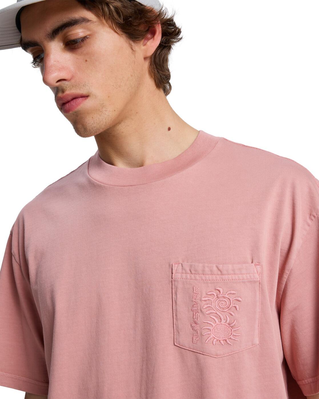 T-Shirt à manches courtes OXNI WASHED Rose Homme 4/4