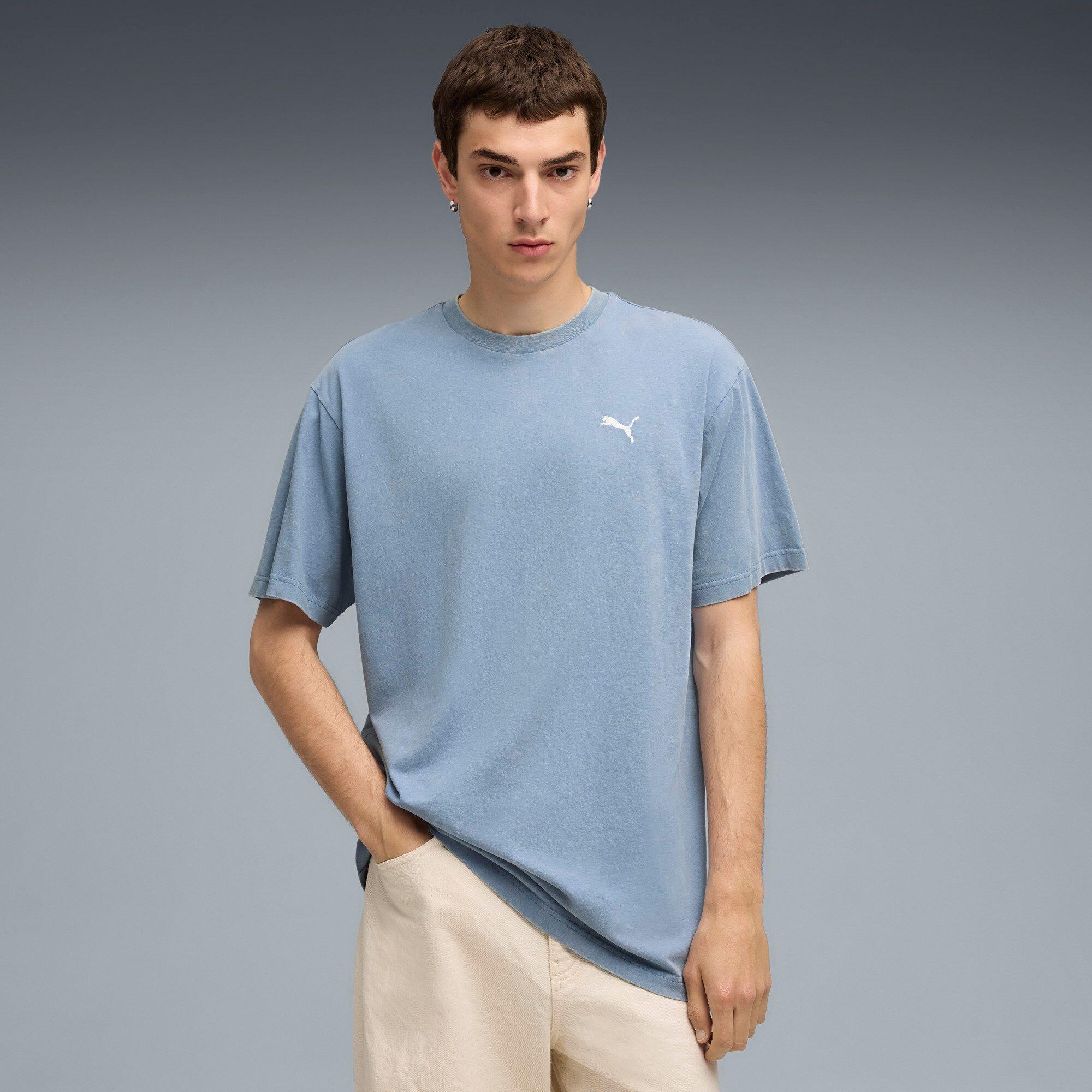 Camiseta masculina Puma Ess Elevated Relaxed Wash Tee 3/5