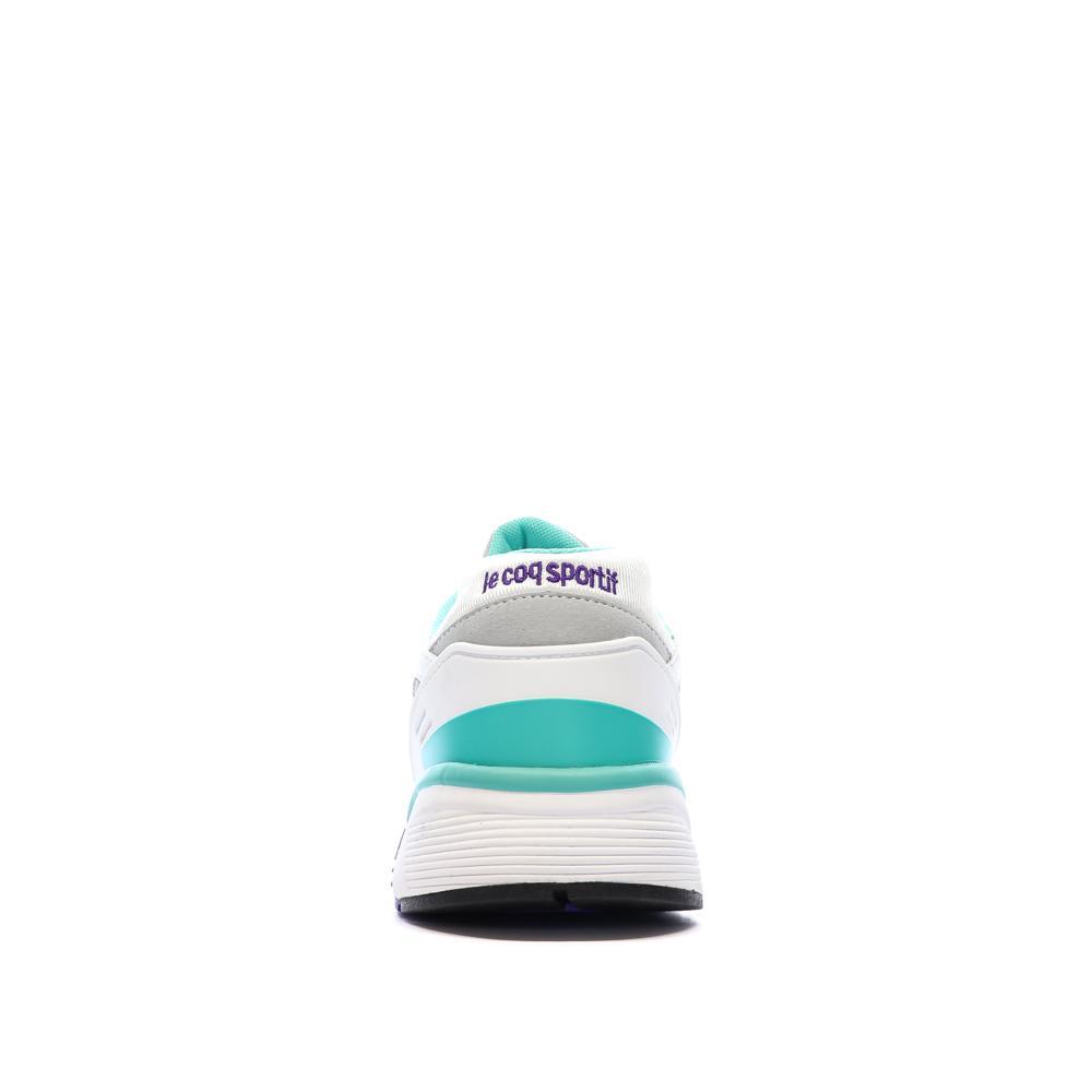 Zapatillas Le Coq Sportif LCS R1100 Nineties Hombre Blancas/Verdes/Moradas 3/7