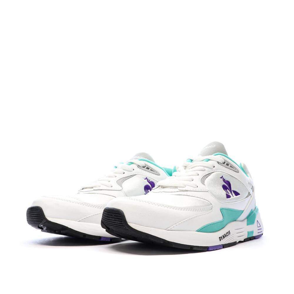 Zapatillas Le Coq Sportif LCS R1100 Nineties Hombre Blancas/Verdes/Moradas 6/7