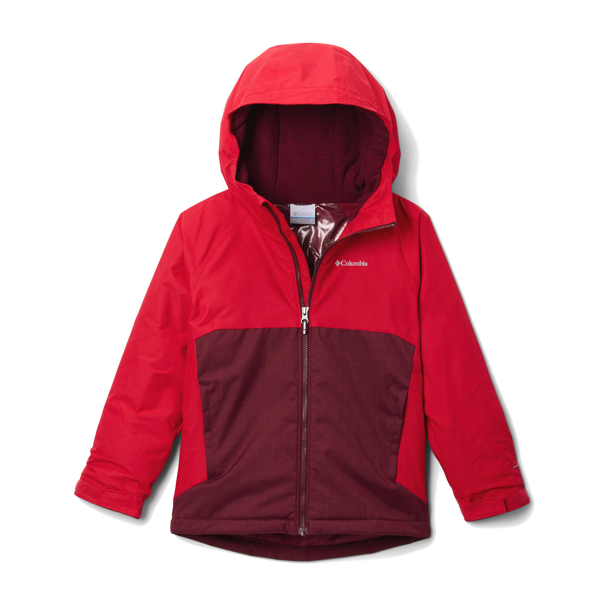 Chaqueta de esquí infantil Columbia Alpine Action III Rich Wine 4/4