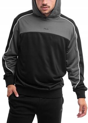 Bluza Męska Z Kapturem Fila Luźna Sportowa Dresowa Treningowa Hoodie