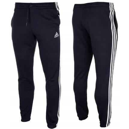 Spodnie męskie adidas Essentials Tapered Elastic Cuff 3 Stripes Pant
