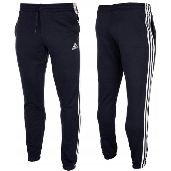 Spodnie męskie adidas Essentials Tapered Elastic Cuff 3 Stripes Pant