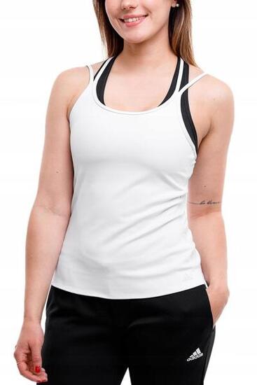 Débardeur de sport adidas femme blanc