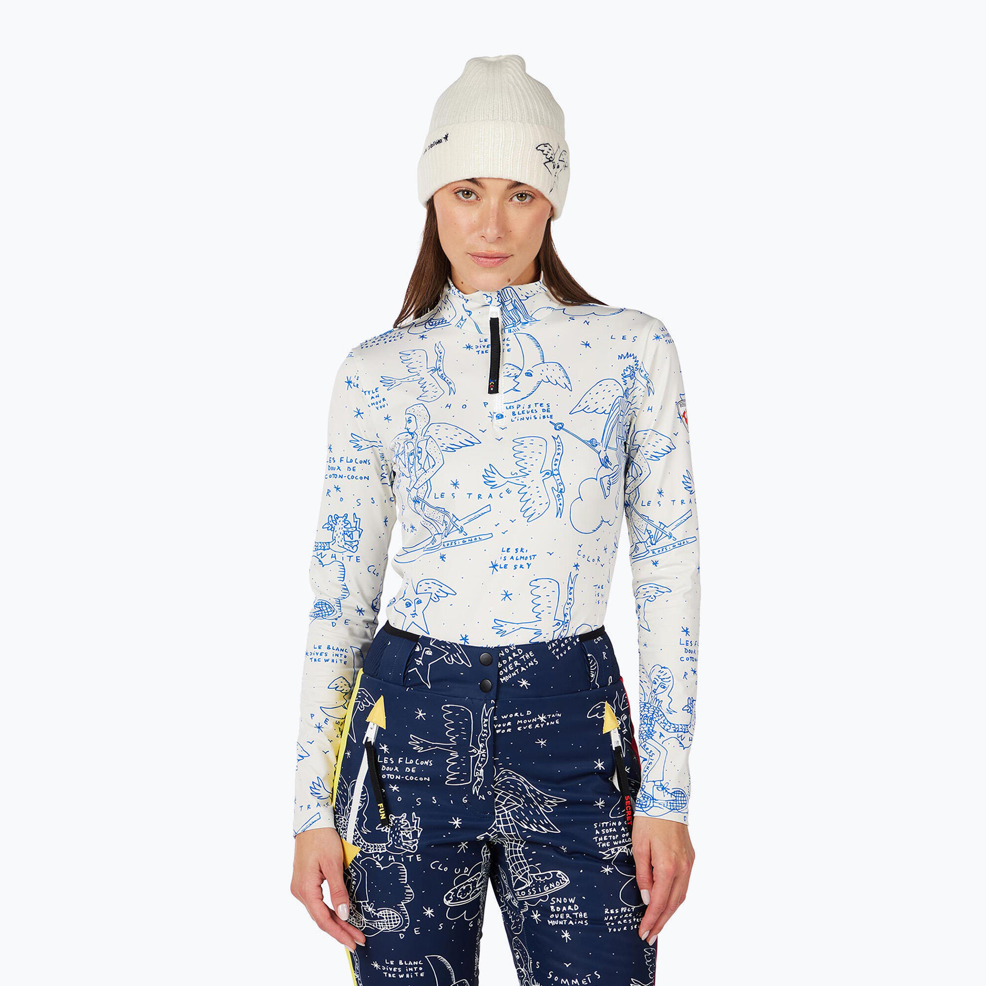 Casaco feminino Rossignol JCC Booster Half Zip snow angel 1/5