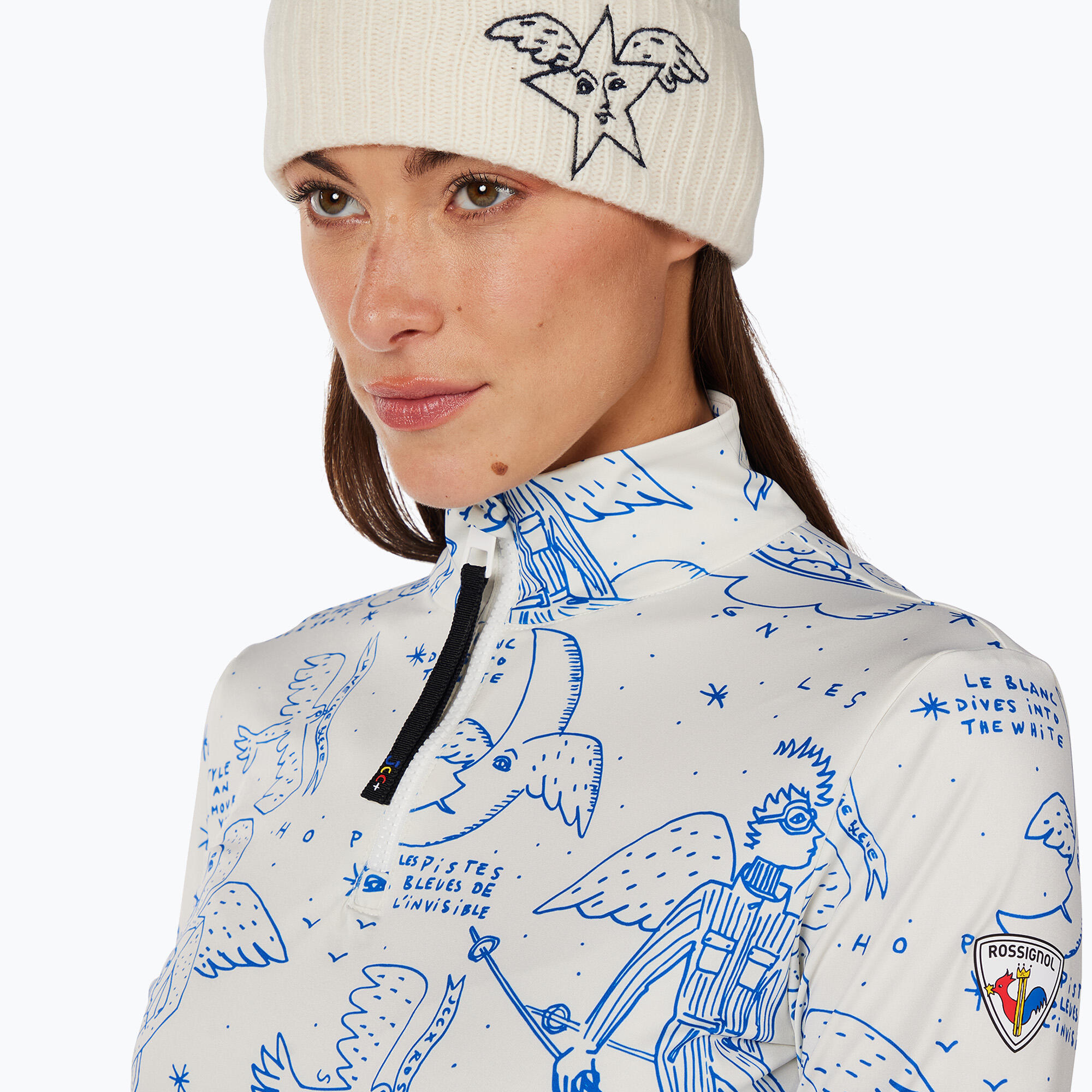 Casaco feminino Rossignol JCC Booster Half Zip snow angel 5/5