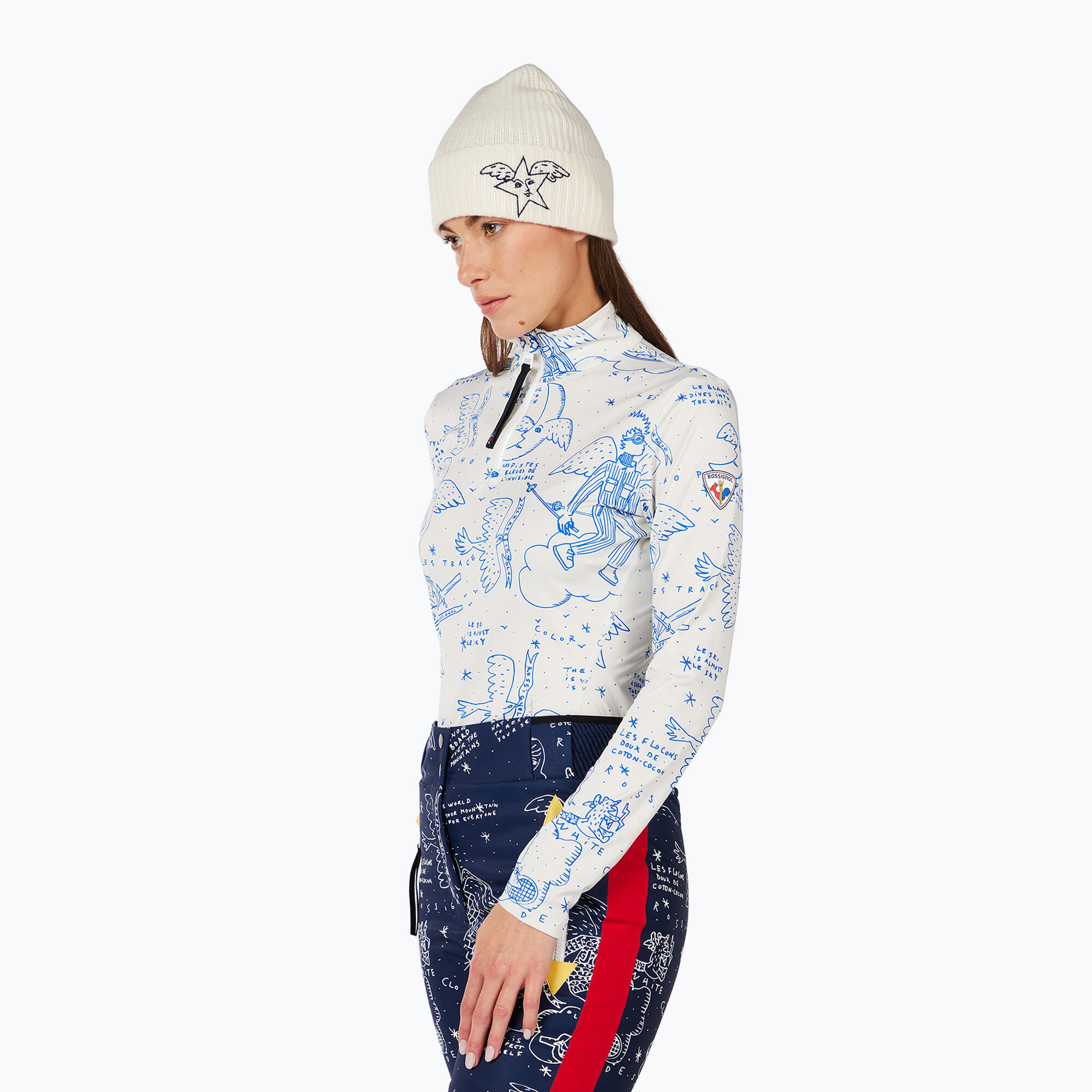 Casaco feminino Rossignol JCC Booster Half Zip snow angel 4/5