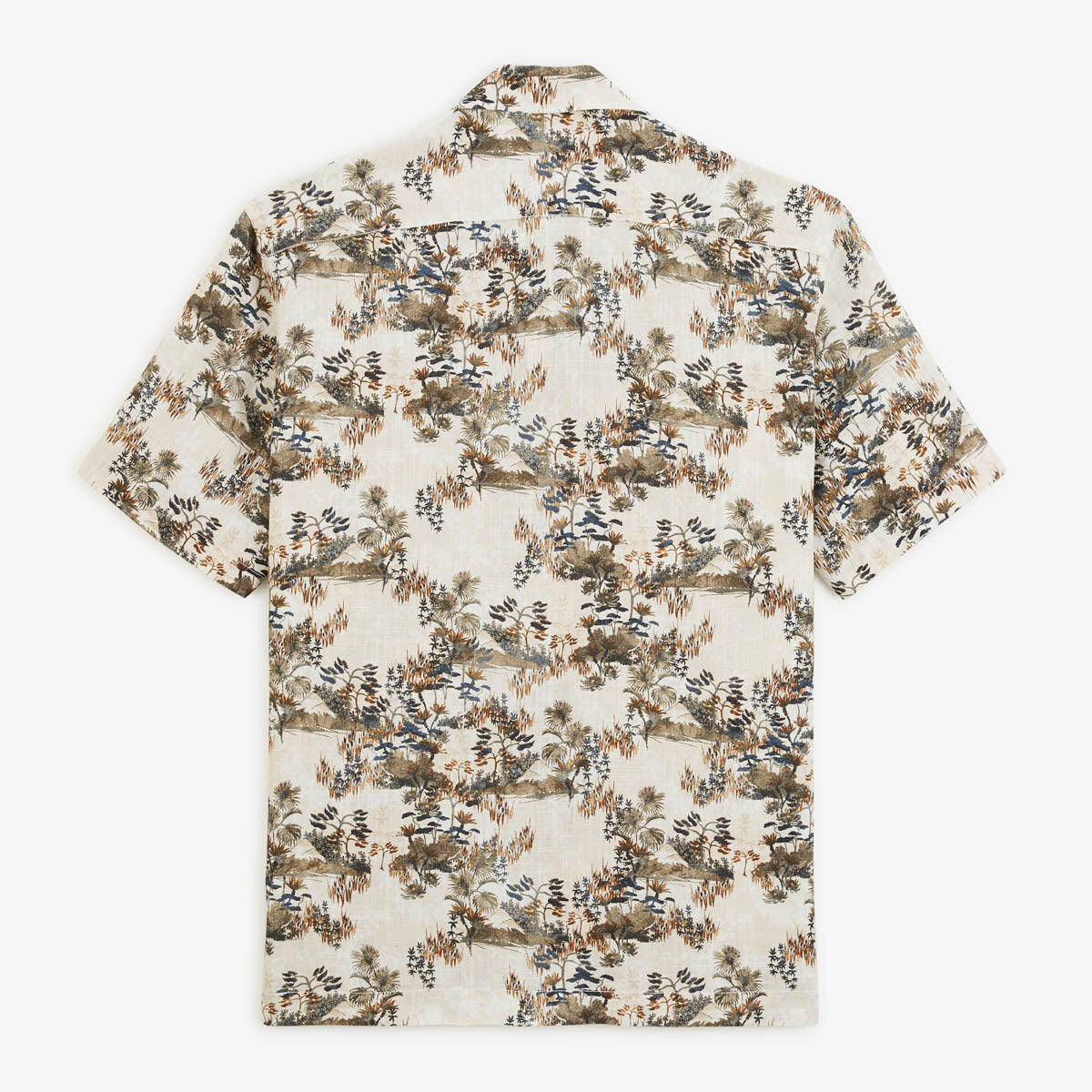 Camicia a maniche corte con stampa fogliame 2/4
