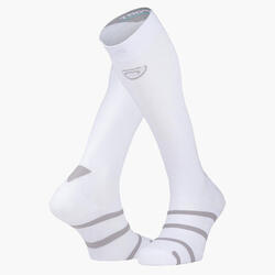 Chaussettes compression Padel Blanc/Gris