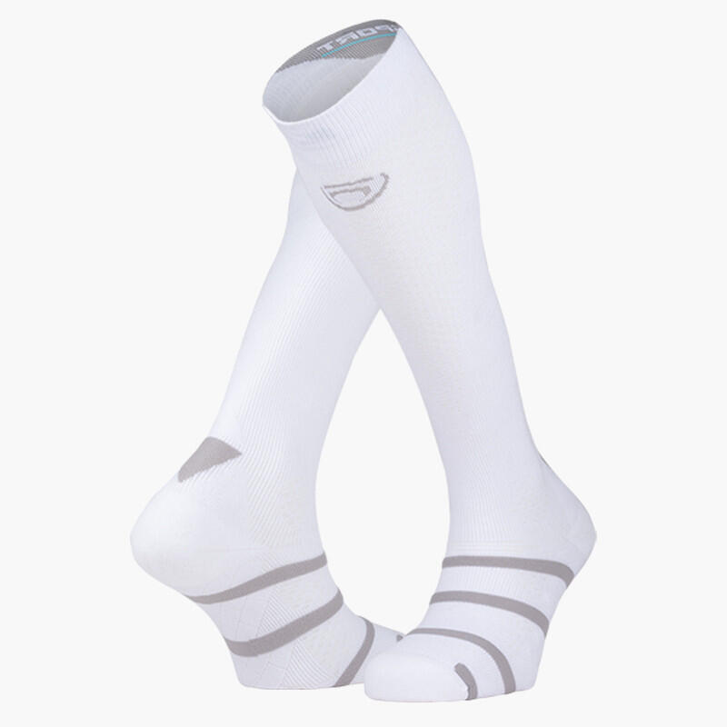 Chaussettes compression Padel Blanc/Gris 1/4