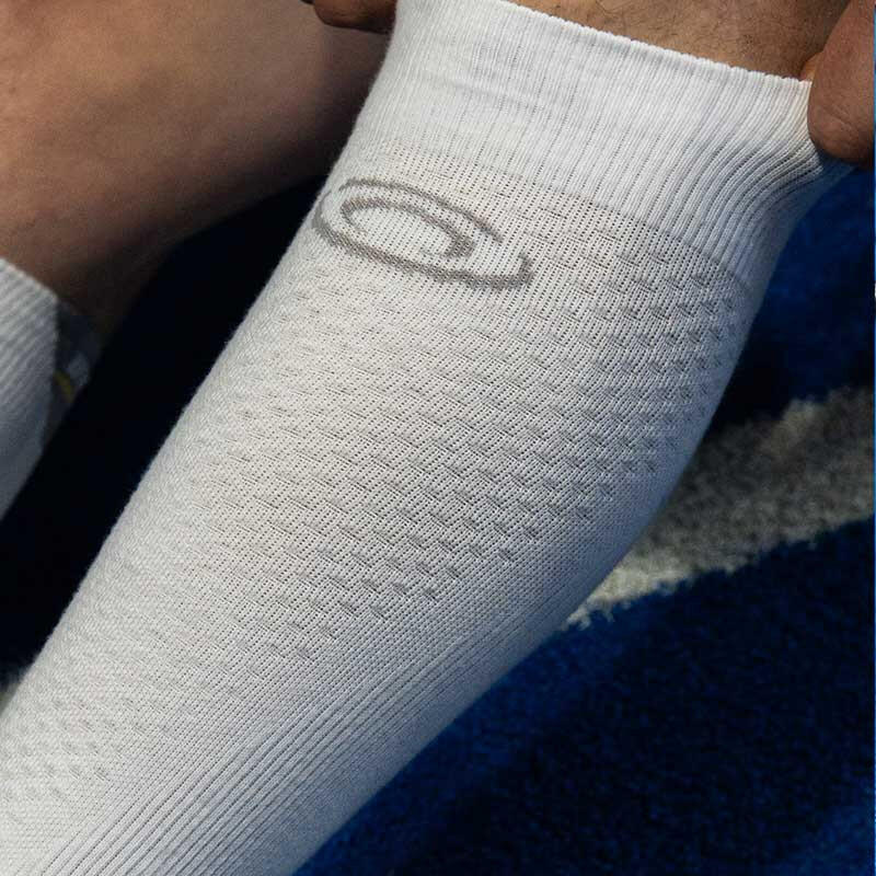 Chaussettes compression Padel Blanc/Gris 2/4