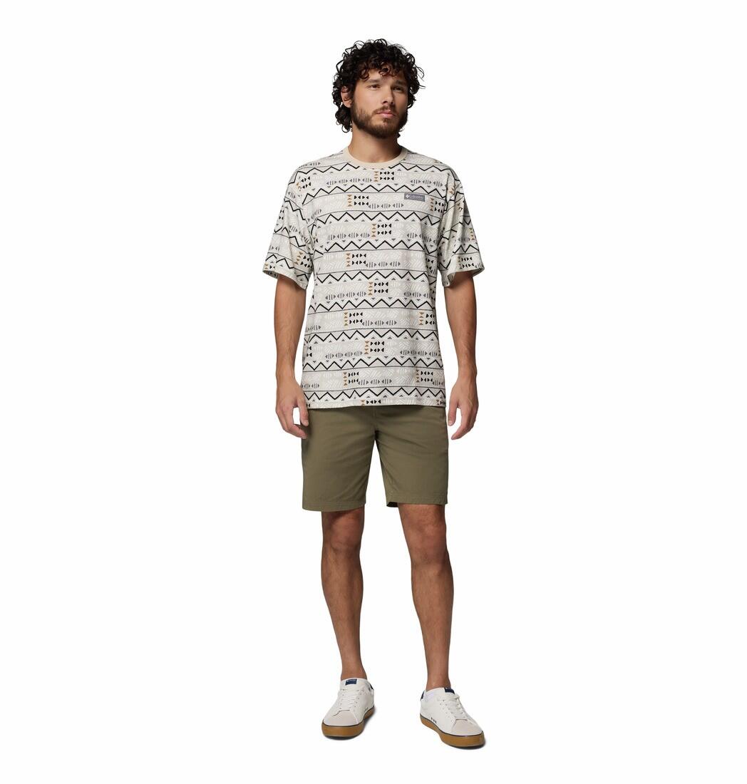 Tee Shirt Homme en Coton Columbia "CSC Heavyweight Printed Tee" Beige 5/5