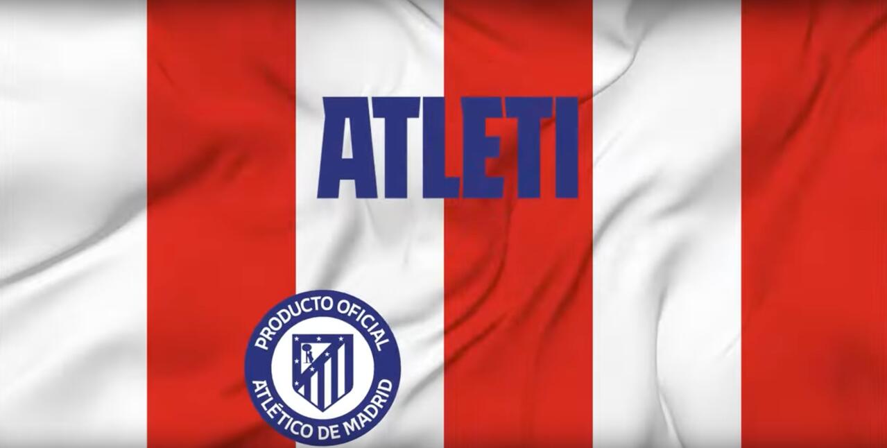 Montre SaveWatch Plus Atlético Madrid, boîtier blanc, bracelet en silicone bleu 3/4
