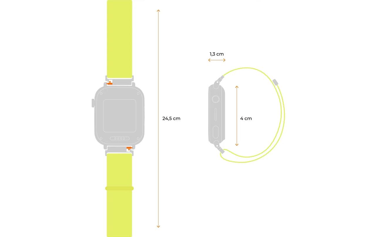Montre SaveWatch Plus Atlético Madrid, boîtier blanc, bracelet en silicone bleu 4/4