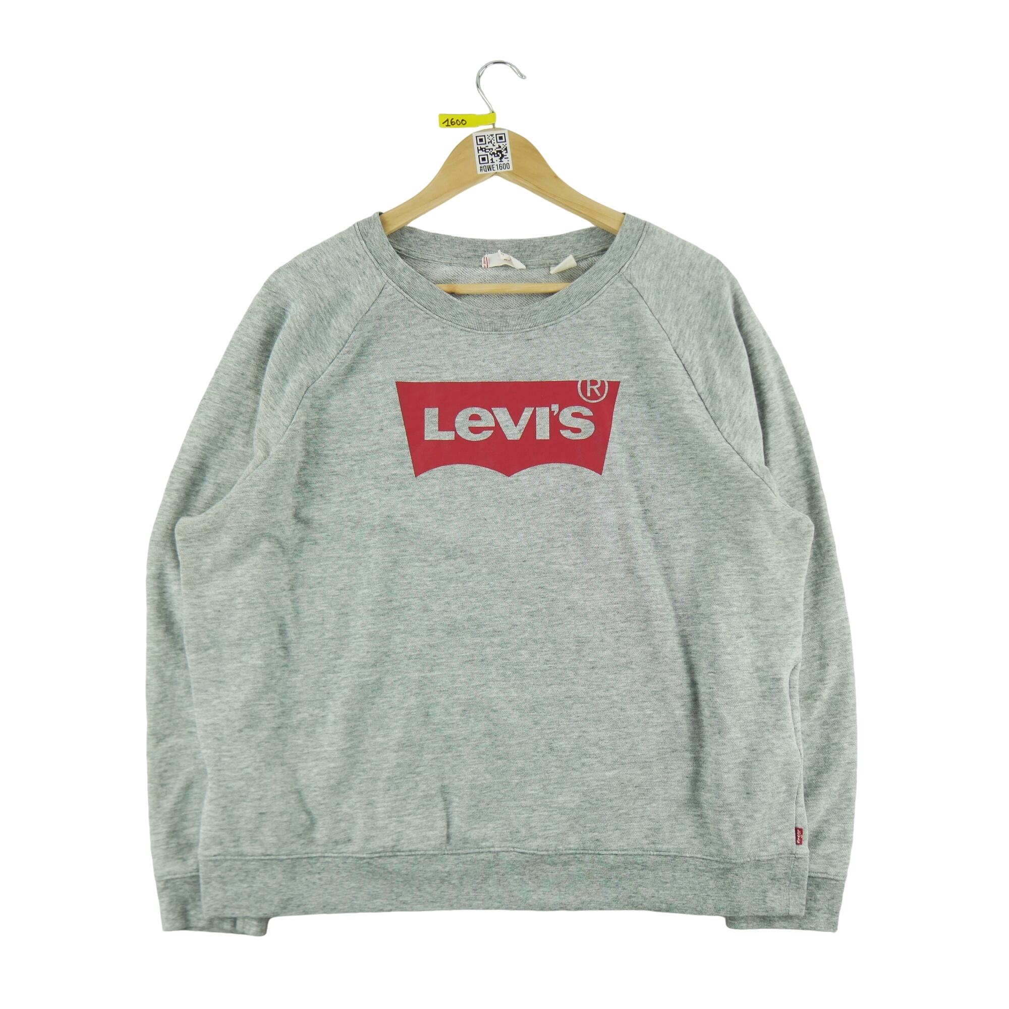 LEVI'S Reconditionné - Sweat Femme Levis Gris - Bon État