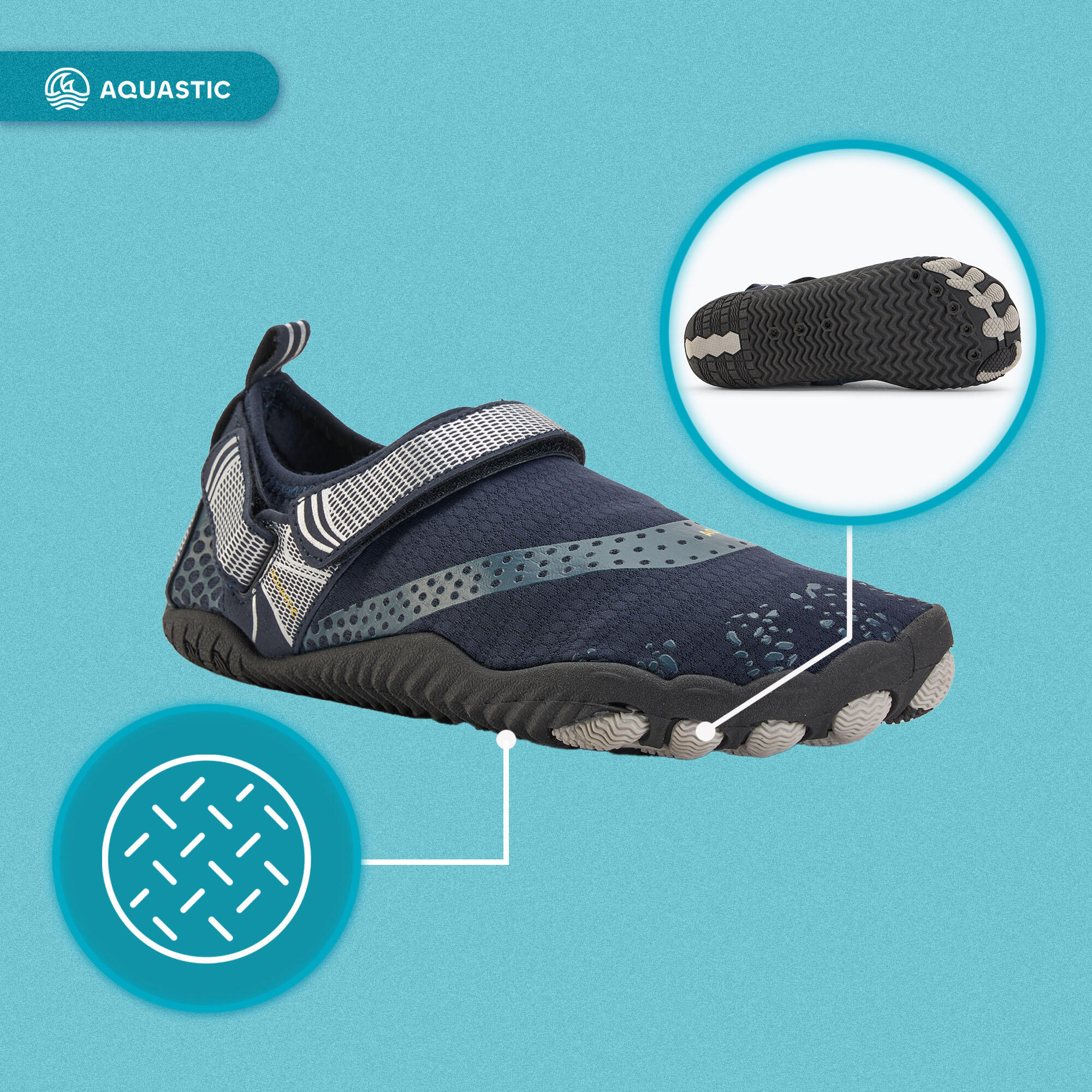 Chaussures d'eau pour enfants AQUASTIC Aqua 5/7