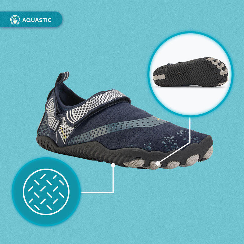 Aquashoes scufundări copii AQUASTIC Aqua bleumarin