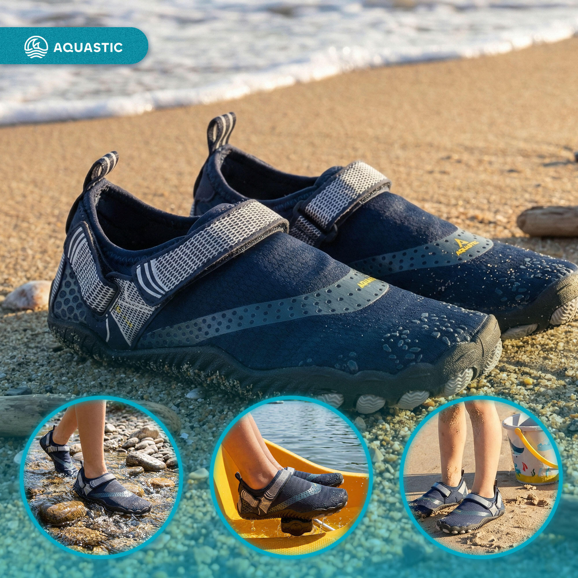 Chaussures d'eau pour enfants AQUASTIC Aqua 4/7