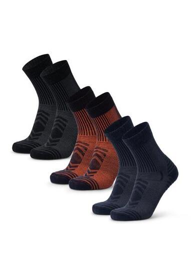 Chaussettes Randonnée Laine Mérinos Légères Respirantes & Chaudes 3 paires