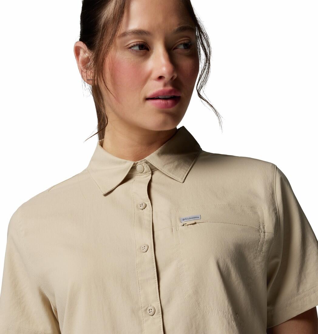 Chemise de Randonnée Femme Columbia "Silver Ridge Utility II SS Shirt" Beige 4/7