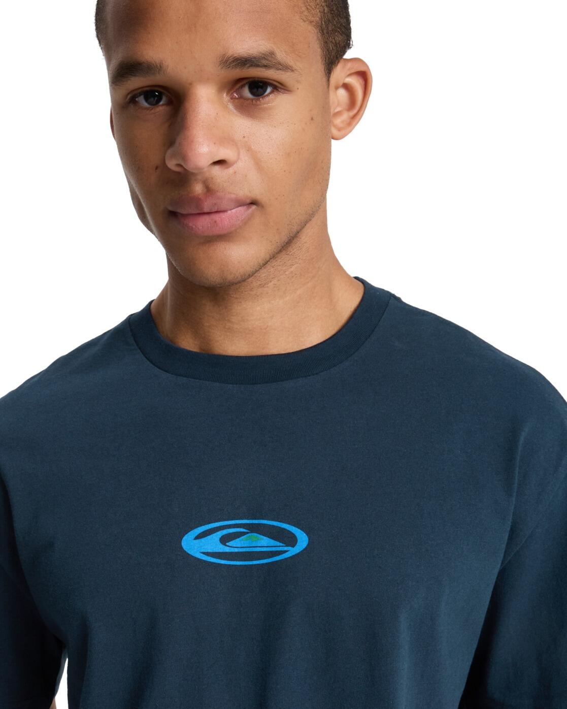 T-Shirt à manches courtes FLOWERS SURFING Bleu Homme 4/4